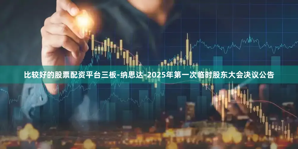 比较好的股票配资平台三板-纳思达-2025年第一次临时股东大会决议公告